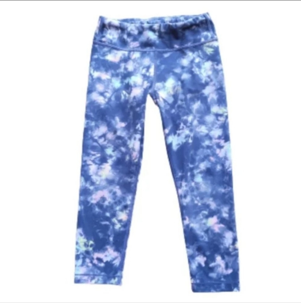 Girl's Athleta Blue/Pink Tie Dye Leggings Size Medium 8/10